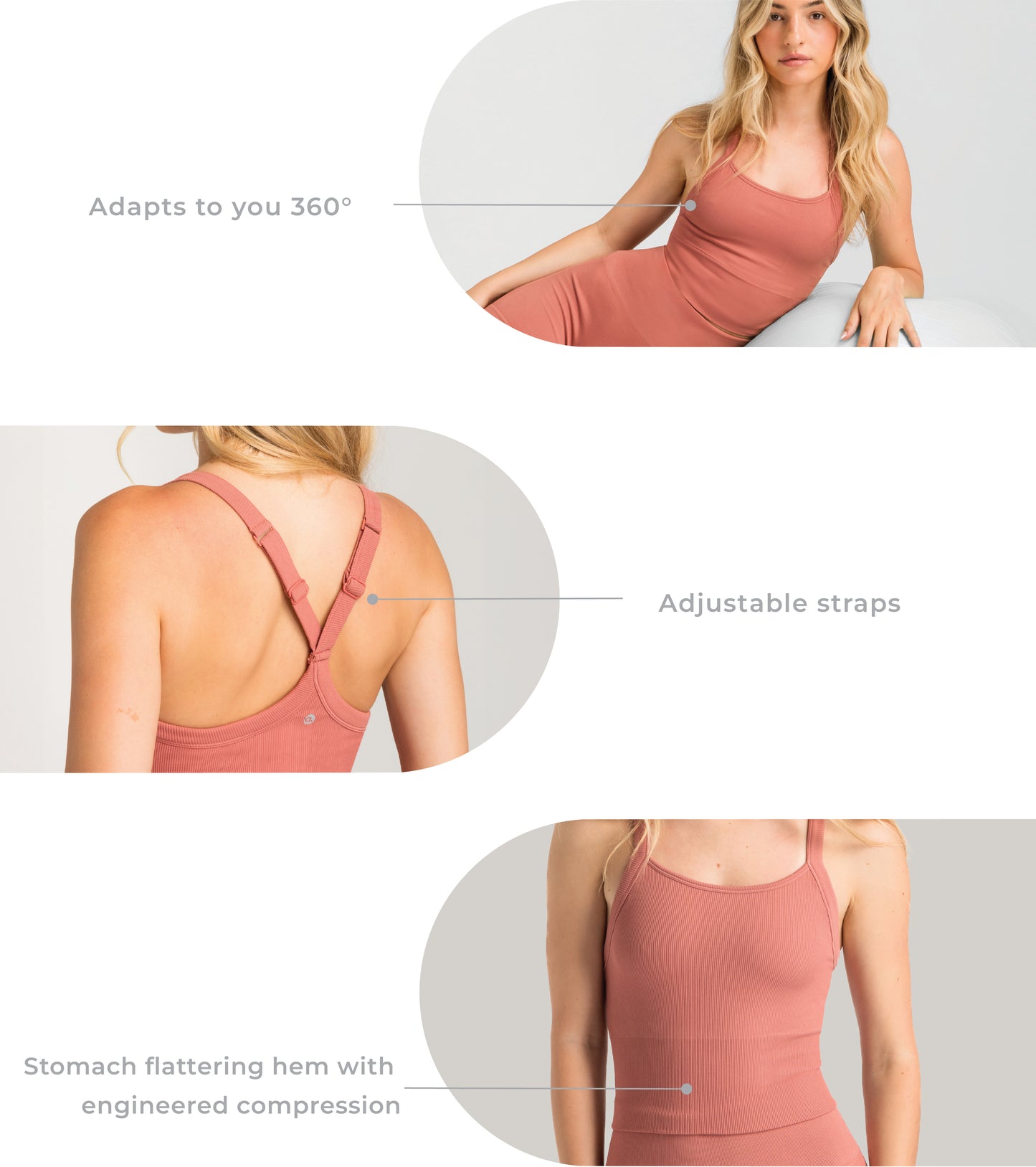 Seamless Ribbed Bra