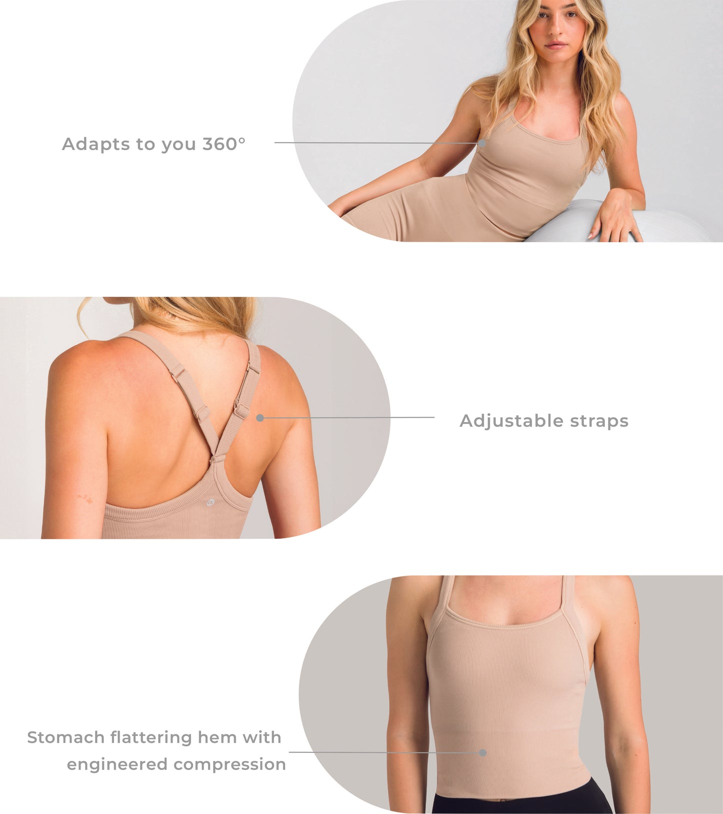 Seamless Ribbed Bra