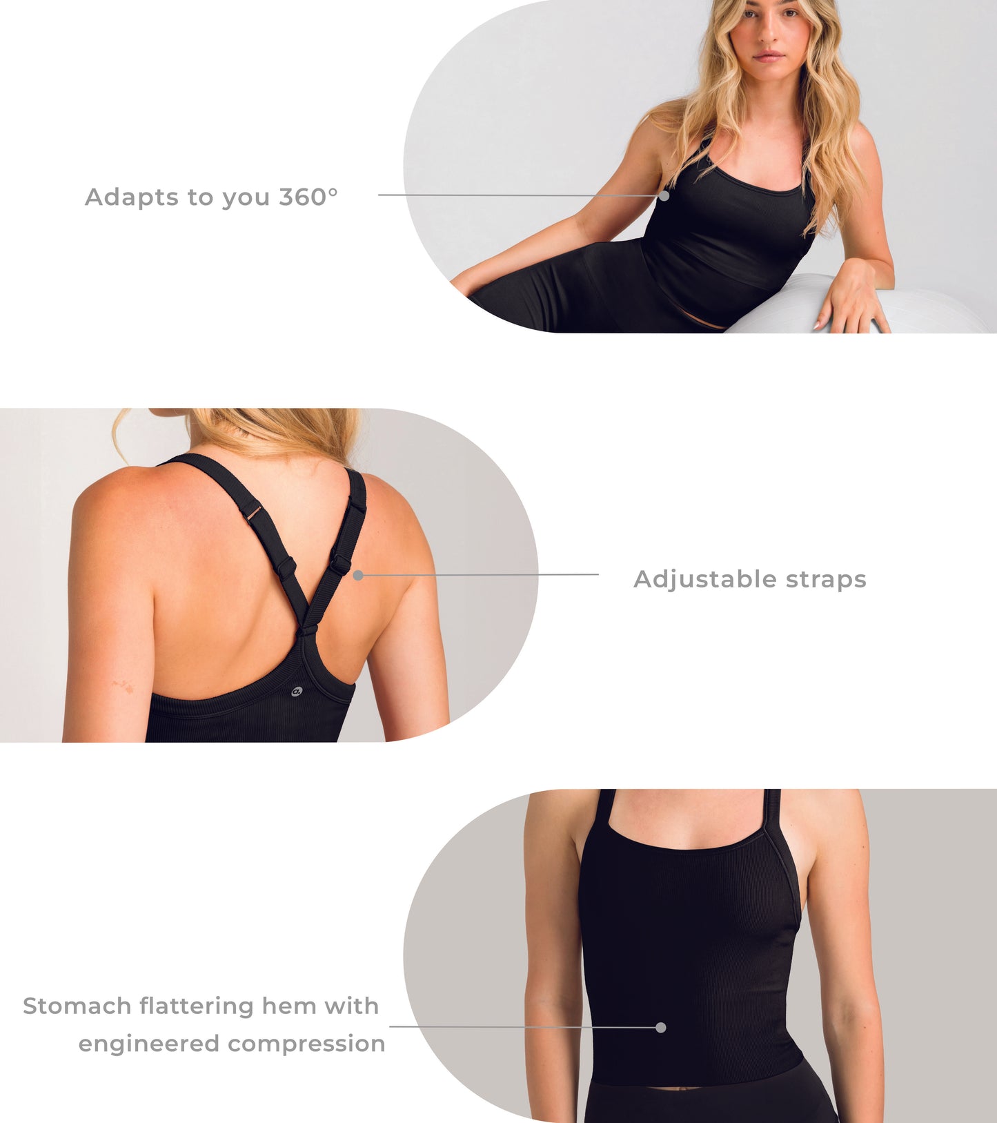 Seamless Ribbed Bra
